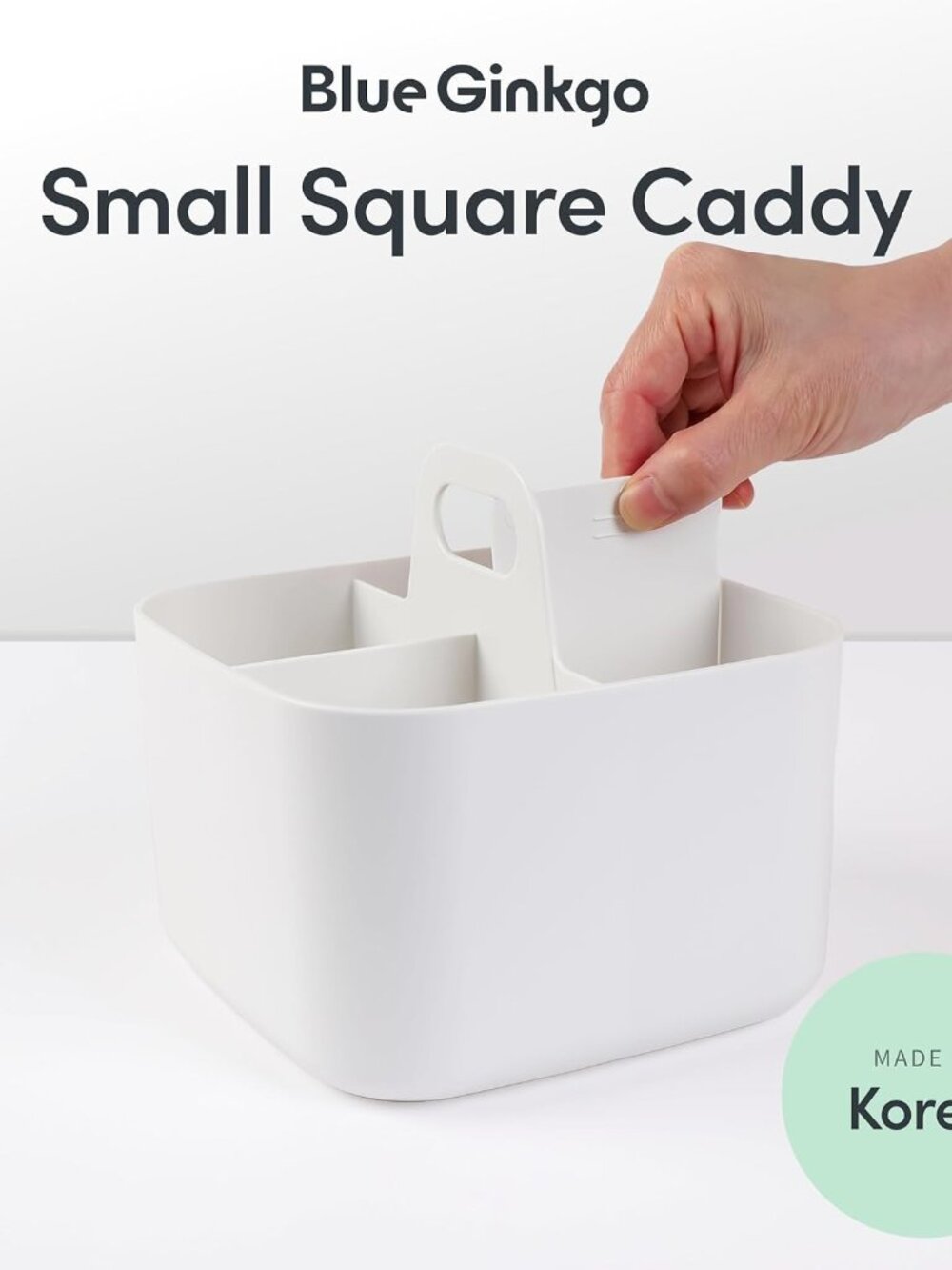Small Stackable Organizer Caddy – Korean-Made Portable Tote for Bathroom, Office - Picture 3 of 7